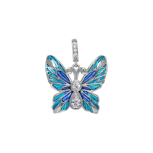 Modern Designer Co., Ltd.Enamel Papilio pendant inspired by native butterflies in Taiwan. Available in silver, brass and stainless steel